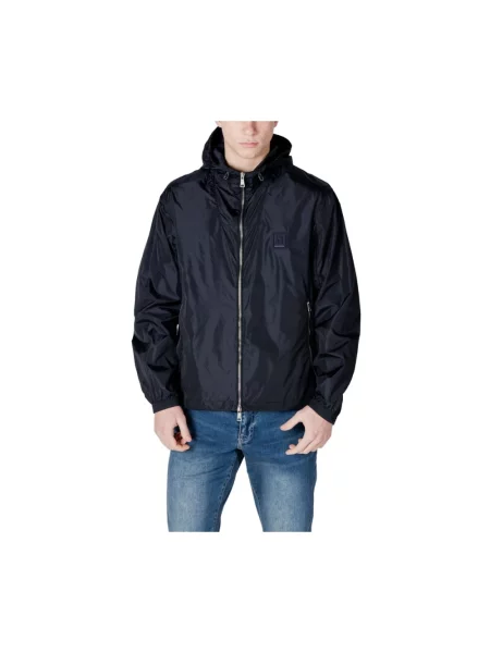 Armani Exchange Kurtki Mężczyzna Niebieski L Kurtka z logo Box granatowa