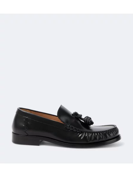 Pantofi loafer Bottega Veneta din piele negru