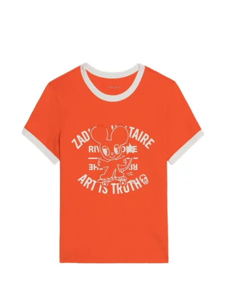 Tricou Zadig&voltaire portocaliu