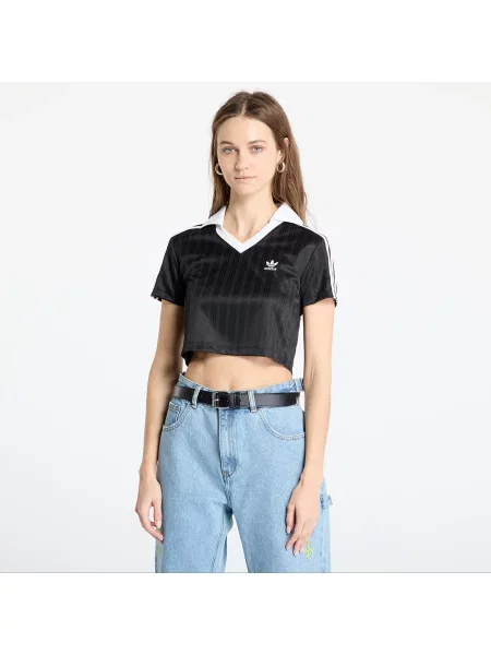 Adidas Tričko adicolor Football Jacquard čierna
