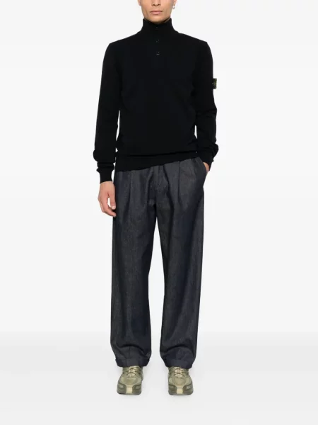 Pulover Stone Island cu strasuri albastru