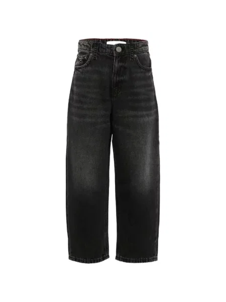 Dětské straight fit džíny Tommy Hilfiger černé