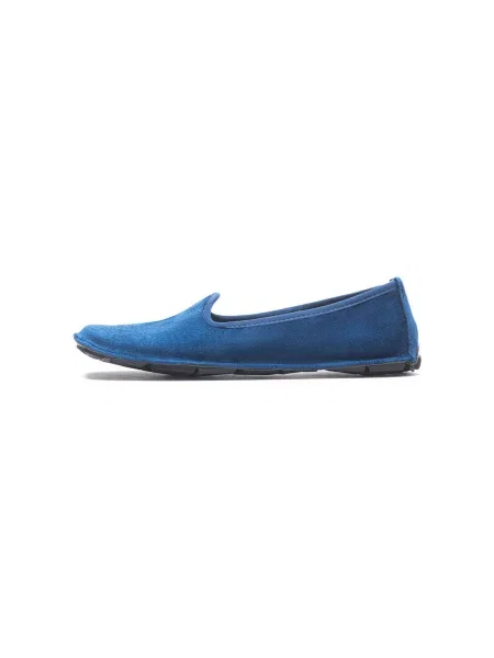 Mocasini Vibram Fivefingers de catifea albastru