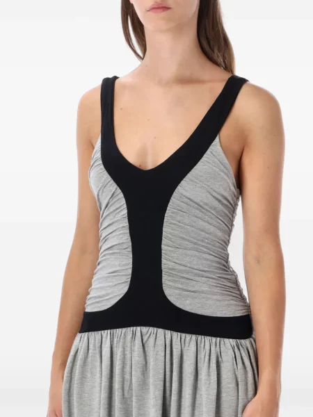 Rochie mini Gimaguas cu volane gri