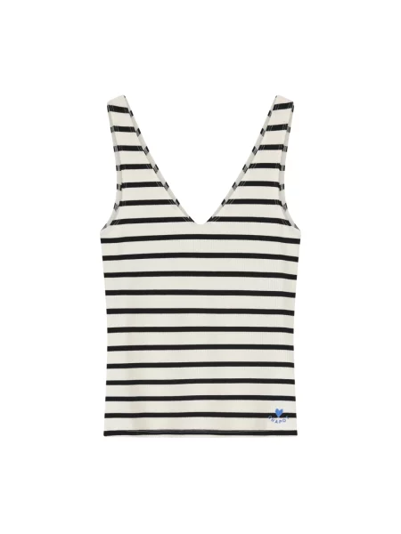Lniany top Fabienne Chapot czarny