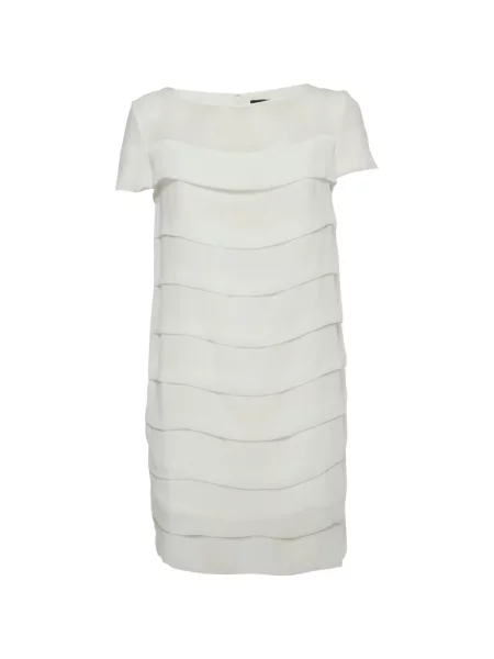 Rochie mini Elisabetta Franchi din șifon alb