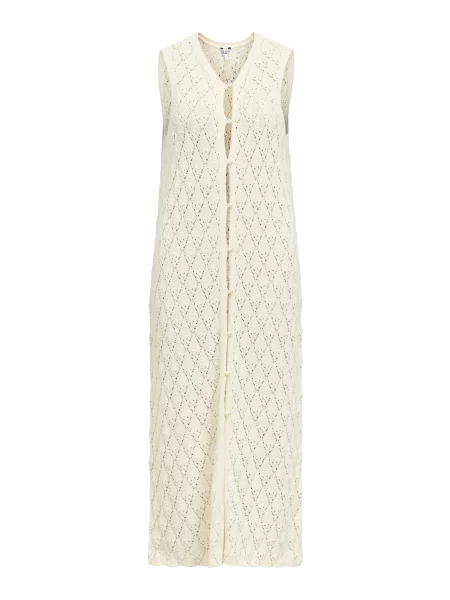 OBJECT Vestă tricotată OBJKITTY deschis bej