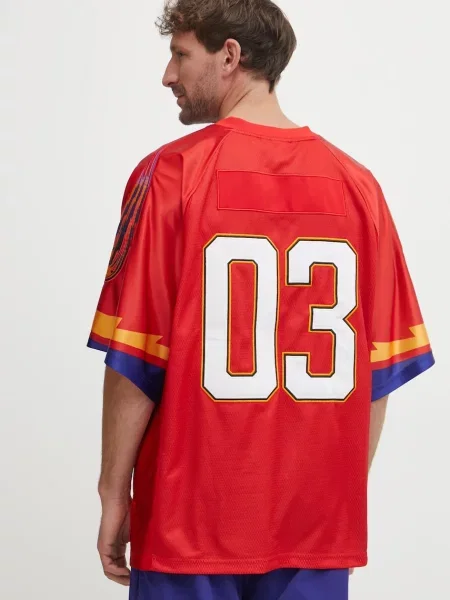 Adidas Originals tricou TEAM JERSEY barbati rosu modelator