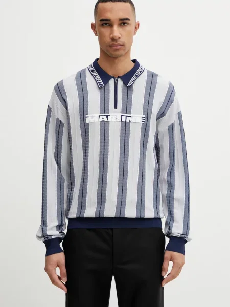 Tricou polo Martine Rose cu autograf roz