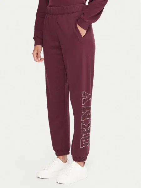 DKNY Sport Pantaloni trening Vișiniu