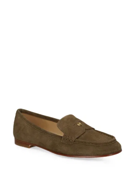 Pantofi cu toc Michael Michael Kors cu funde din piele de căprioară verde