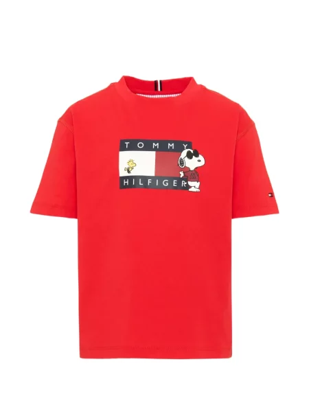 Dětské tričko Tommy Hilfiger červené