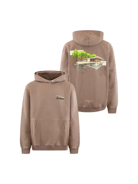 Bluza z kapturem Filling Pieces z kapturem brązowa