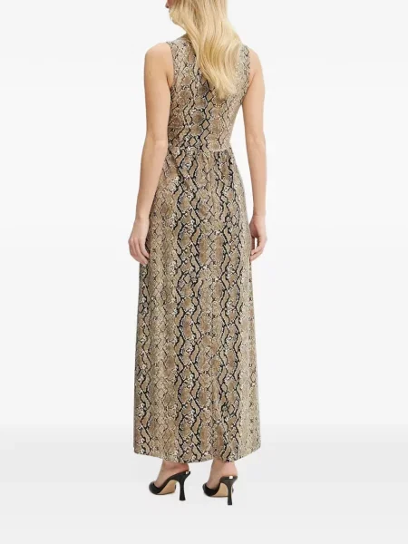 Rochie maxi Morgan cu imagine cu model piele de șarpe