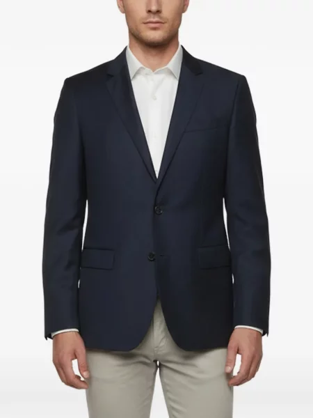 Sacou Boss în carouri albastru