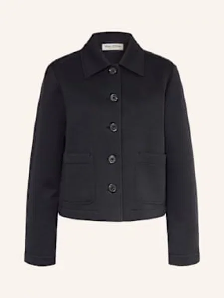 Marc O'polo Żakiet Pudełkowy Z Dżerseju blau granatowa