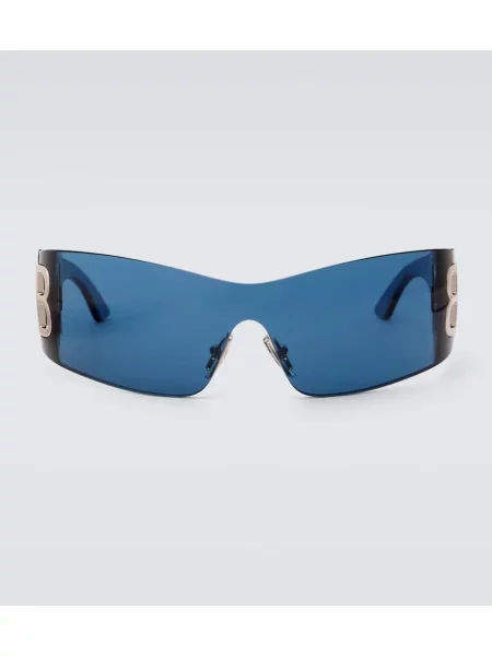Ochelari de soare Balenciaga Shield albastru