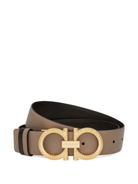 Cu centură reversibil curea Ferragamo maro
