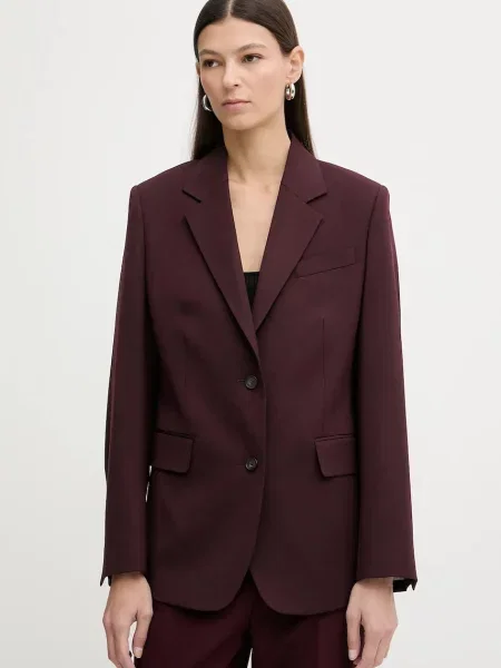 Сако с вълна Filippa K винено червено
