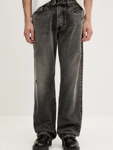 Diesel blugi relaxed fit pentru bărbați D-EEPER-RA gri