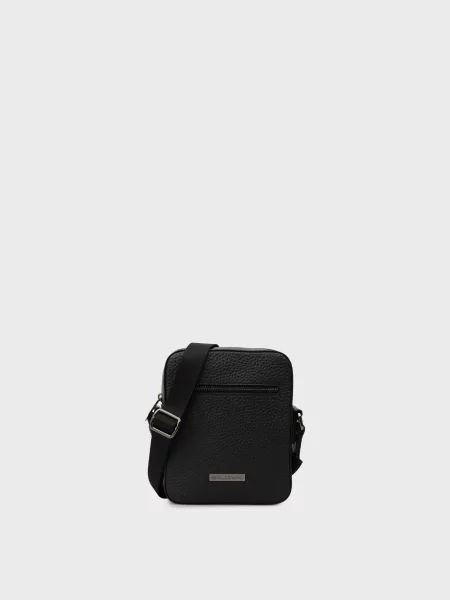 Кожаная сумка Baldinini черная