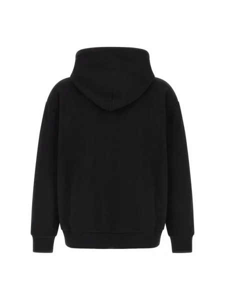 Bluza z kapturem Mm6 Maison Margiela z logo czarna