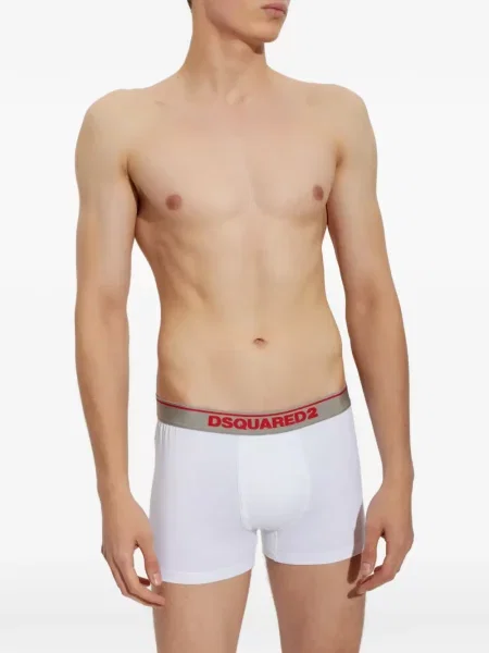 Boxeri Dsquared2 cu autograf alb