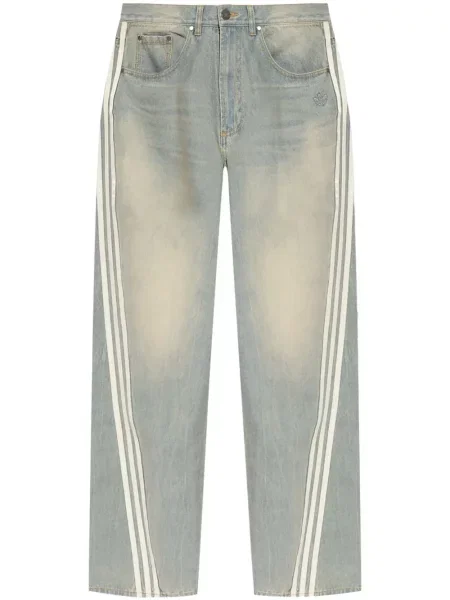 Pantaloni Adidas din piele albastru