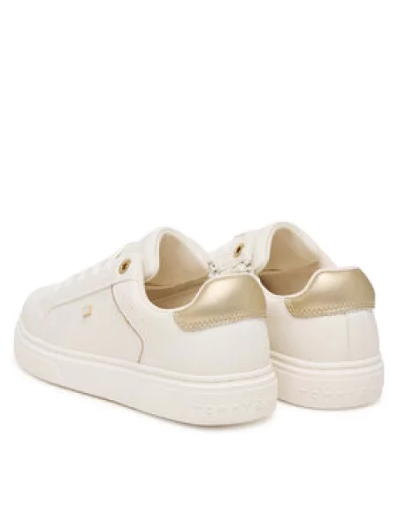 Tommy Hilfiger Sneakersy Low Cut Lace-Up D biela