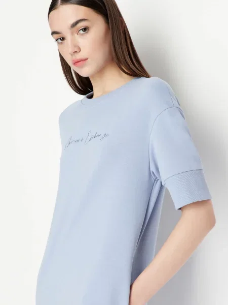 Armani Exchange Сукня міні блакитний