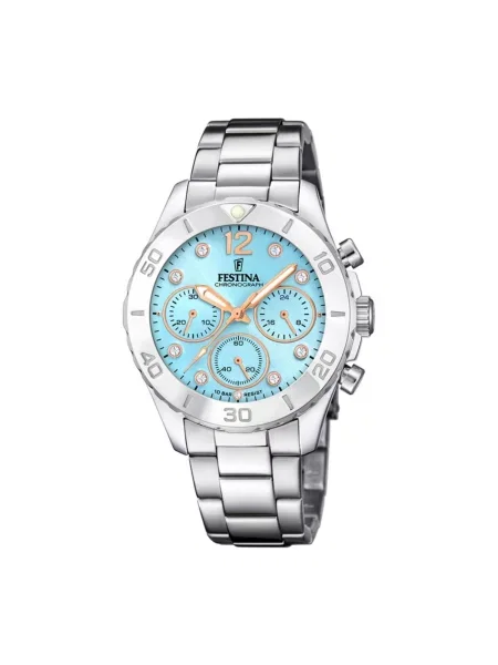 FESTINA Analogové hodinky Chronograph Boyfriend' modrá