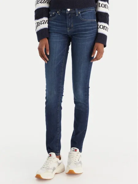 Tommy Jeans Blugi Sophie Skinny Fit albastru