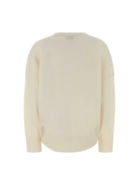 Sweter Loulou De Saison z kaszmiru biały