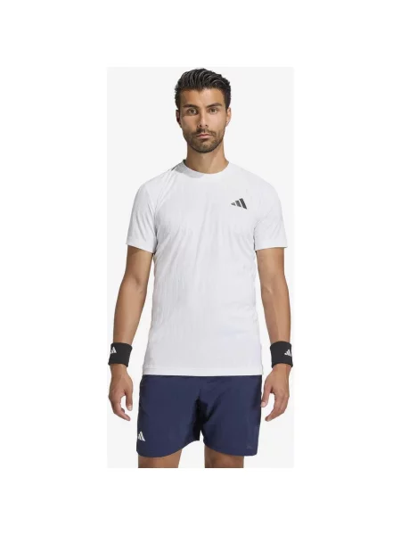 Koszulka z krótkim rękawem damska adidas Climacool+ Airchill Freelift ciemnoniebieski S biały