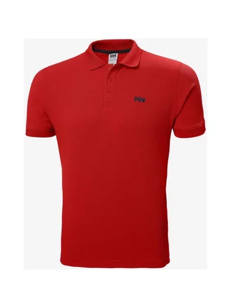 Koszulka polo Helly Hansen Driftline z krótkim rękawem w kolorze głębokiej czerwieni XXL czerwona