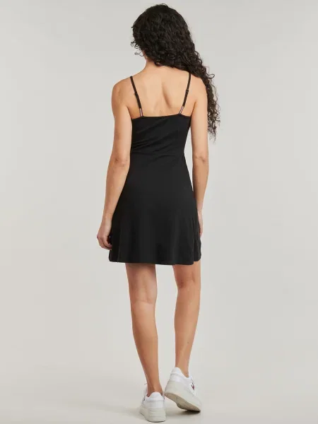 Rochie din denim Tommy Hilfiger de costum negru