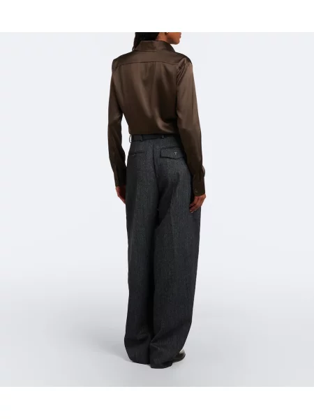 Pantaloni Tod's de lână gri