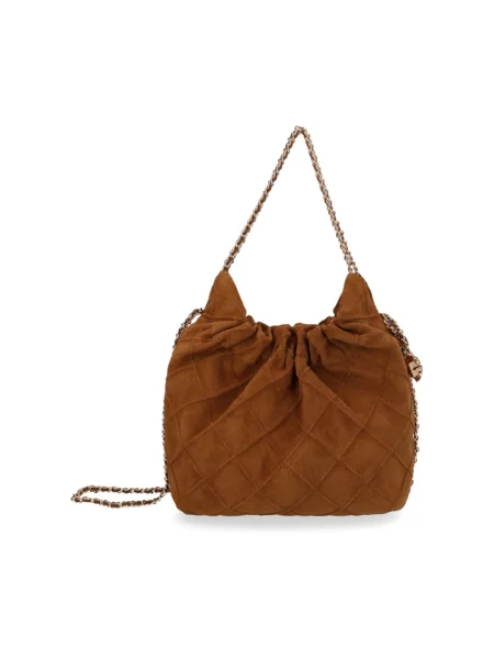 Kapelusz Tory Burch brązowy