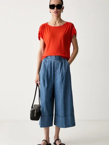 United Colors of Benetton штани culottes з бавовною