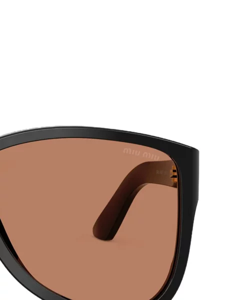 Sunčane naočale Miu Miu Eyewear s autogramom crna
