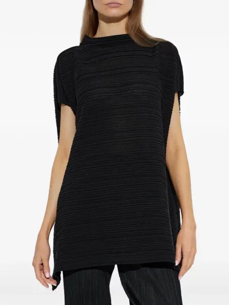 Top Pleats Please Issey Miyake negru