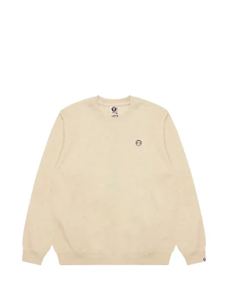 Hanorac crewneck Aape By A Bathing Ape cu decolteu rotund cu autograf