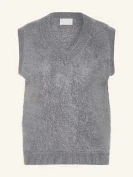 Hemisphere Bezrękawnik Z Kaszmiru grau szara