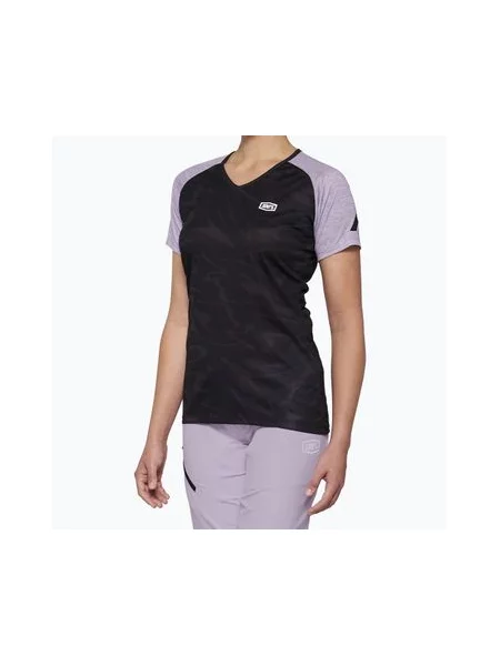 Велофутболка Airmatic W лаванда чорна