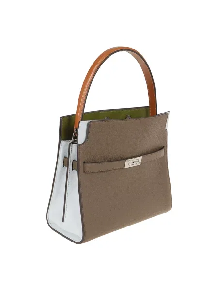 Torebka Tory Burch skórzana szara