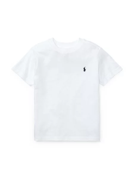 Polo majica Polo Ralph Lauren kratki rukavi od jersey s autogramom bijela