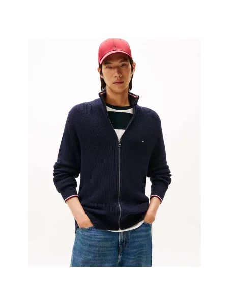 Sveter Tommy Hilfiger modrá