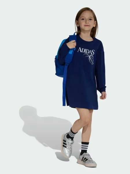 Детское платье мини Adidas синее