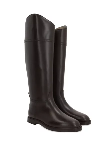 Botine Brunello Cucinelli din piele maro