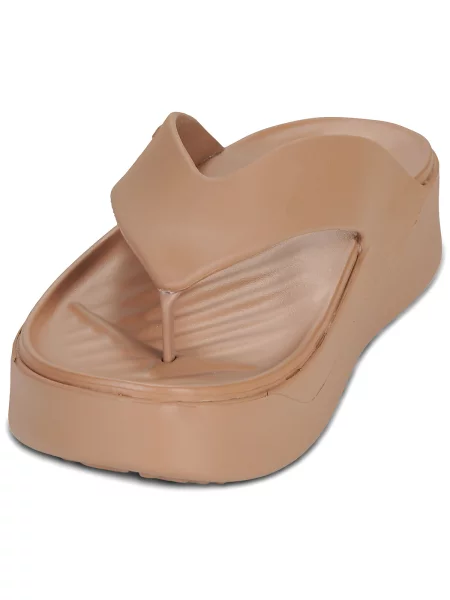 Női flip-flop papucsok Crocs Gateway Platform milk chocolate. Méret: EU barna